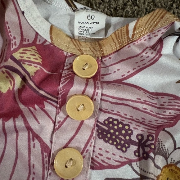 Floral Knot Gown and Lil Sis Outfit Set - Picture 3 of 3